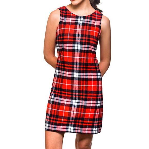 Holiday Memories Dress Kiel James Patrick Autumn Tartan preppy Red XL - Picture 1 of 11